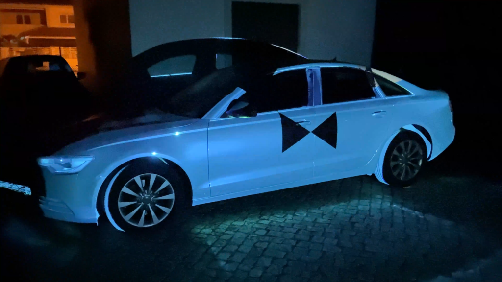 video mapping de um audi